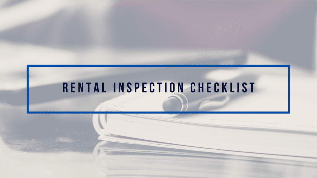 Rental Inspection Checklist - article banner